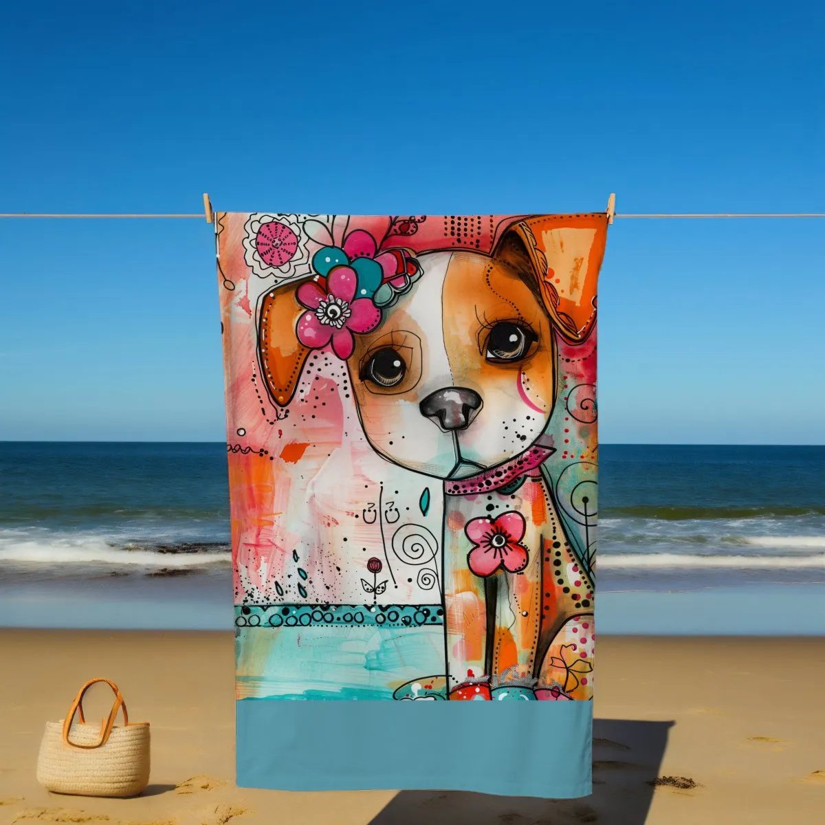 Sweet Dog Beach Towel