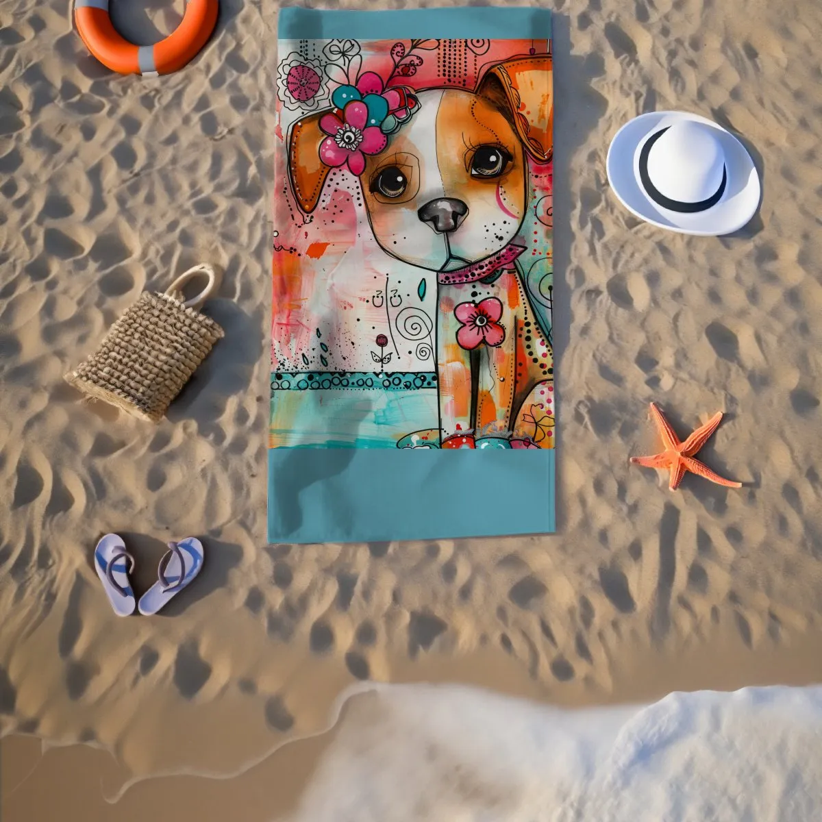 Sweet Dog Beach Towel