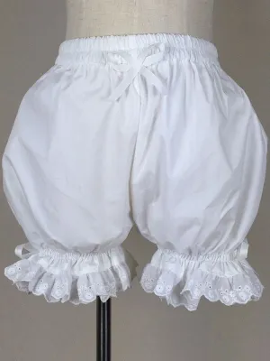 Sweet Lolita Bloomers Lace Trim Bows Plus Size Cotton Pumpkin Bloomers