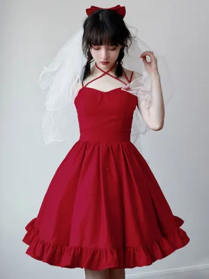 Sweet Lolita Dress Cotton Sleeveless Dress
