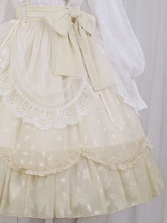 Sweet Lolita Dress Polyester Long Sleeves Dress Sweet Lolita Dress