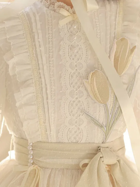 Sweet Lolita Dress Polyester Long Sleeves Dress Sweet Lolita Dress