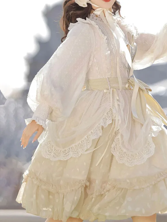 Sweet Lolita Dress Polyester Long Sleeves Dress Sweet Lolita Dress