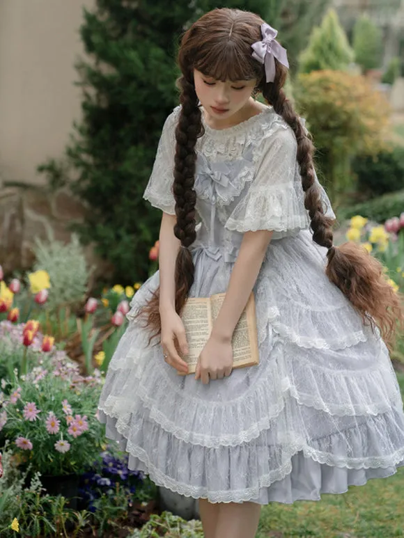 Sweet Lolita Dress Polyester Sleeveless Jumper Lolita Dress