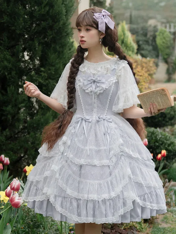 Sweet Lolita Dress Polyester Sleeveless Jumper Lolita Dress