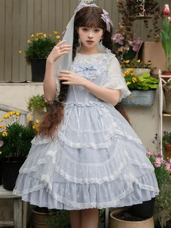Sweet Lolita Dress Polyester Sleeveless Jumper Lolita Dress