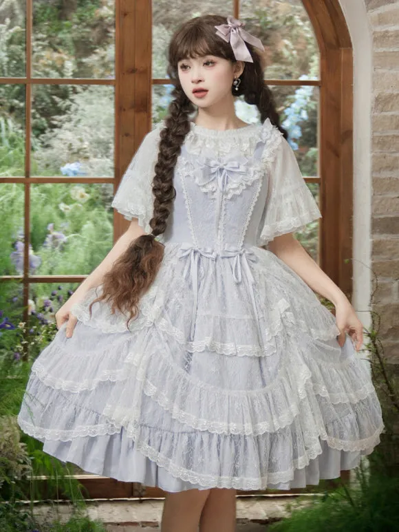 Sweet Lolita Dress Polyester Sleeveless Jumper Lolita Dress