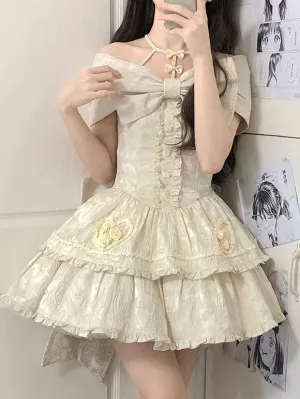 Sweet Lolita Dress Polyester Sleeveless Jumper Skirt Sweet Lolita Dress