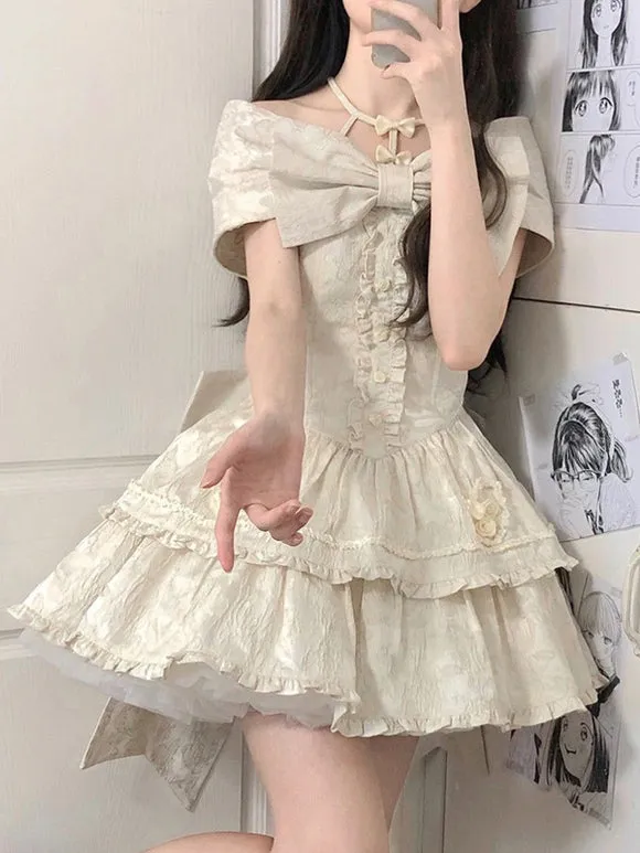 Sweet Lolita Dress Polyester Sleeveless Jumper Skirt Sweet Lolita Dress