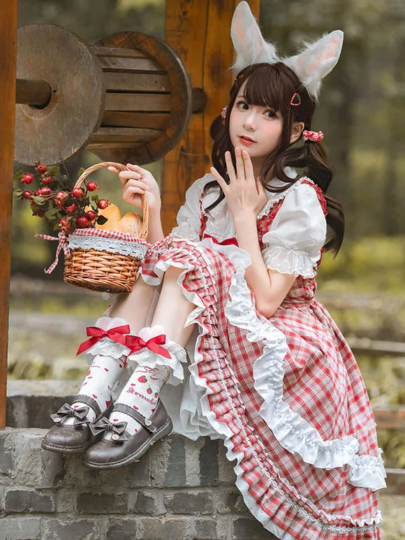 Sweet Lolita Dress Polyester Sleeveless Sweet Dress Lolita Dress