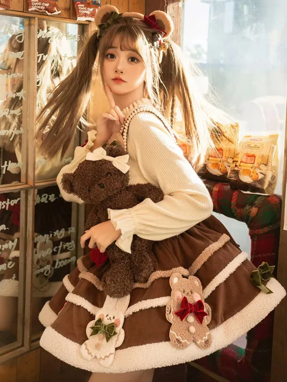 Sweet Lolita Dress Polyester Sleeveless Sweet Jumper Lolita Dress
