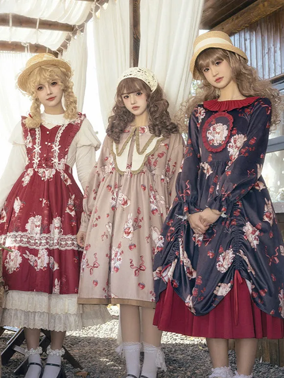 Sweet Lolita Dress Velour Sleeveless Sweet Lolita Dress