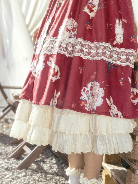 Sweet Lolita Dress Velour Sleeveless Sweet Lolita Dress