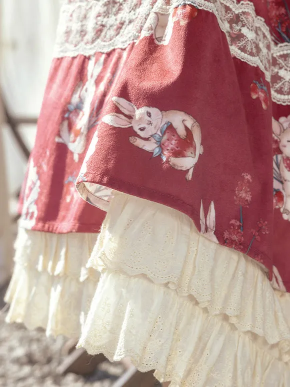 Sweet Lolita Dress Velour Sleeveless Sweet Lolita Dress
