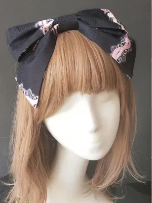 Sweet Lolita Hair Accessory Infanta Flower Carousel Print Jacquard Lolita Headdress