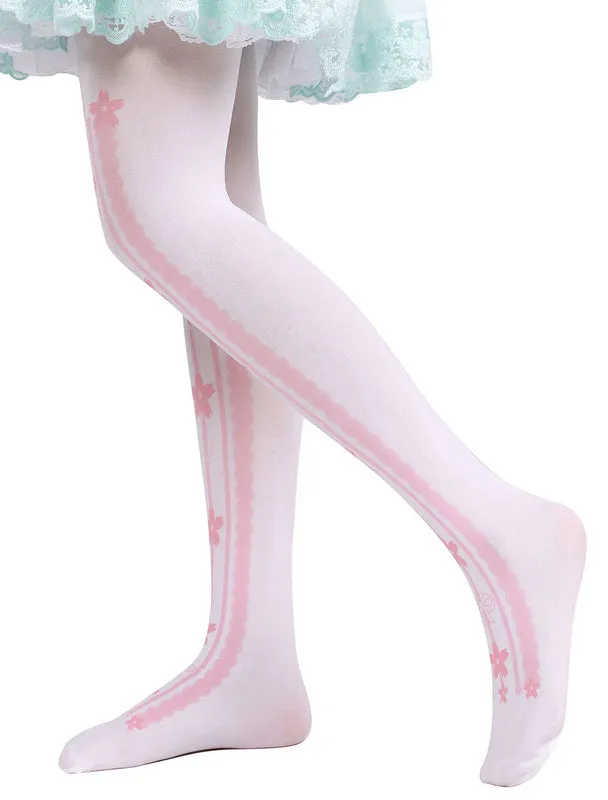 Sweet Lolita Stockings Printed Lolita Knee High Socks
