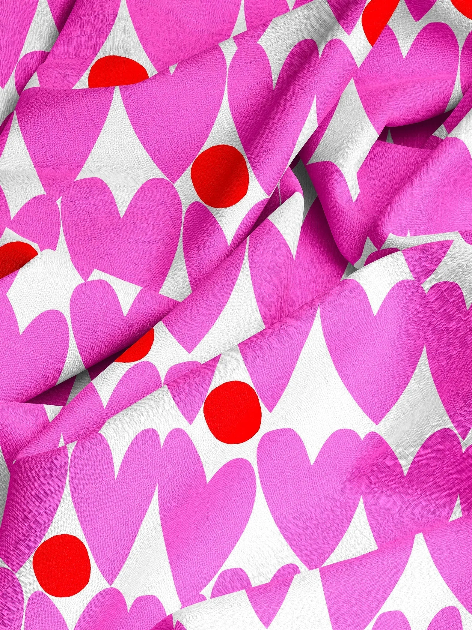 Sweet Pink Love cotton (CUT PIECE 2.2M $30)