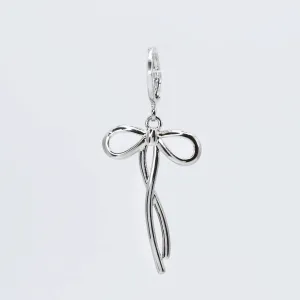 Sweet Ribbon Silver Charm CH-354