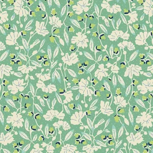 Sweet Ride Jasmine Celedon Teal Green Fabric A-447-G
