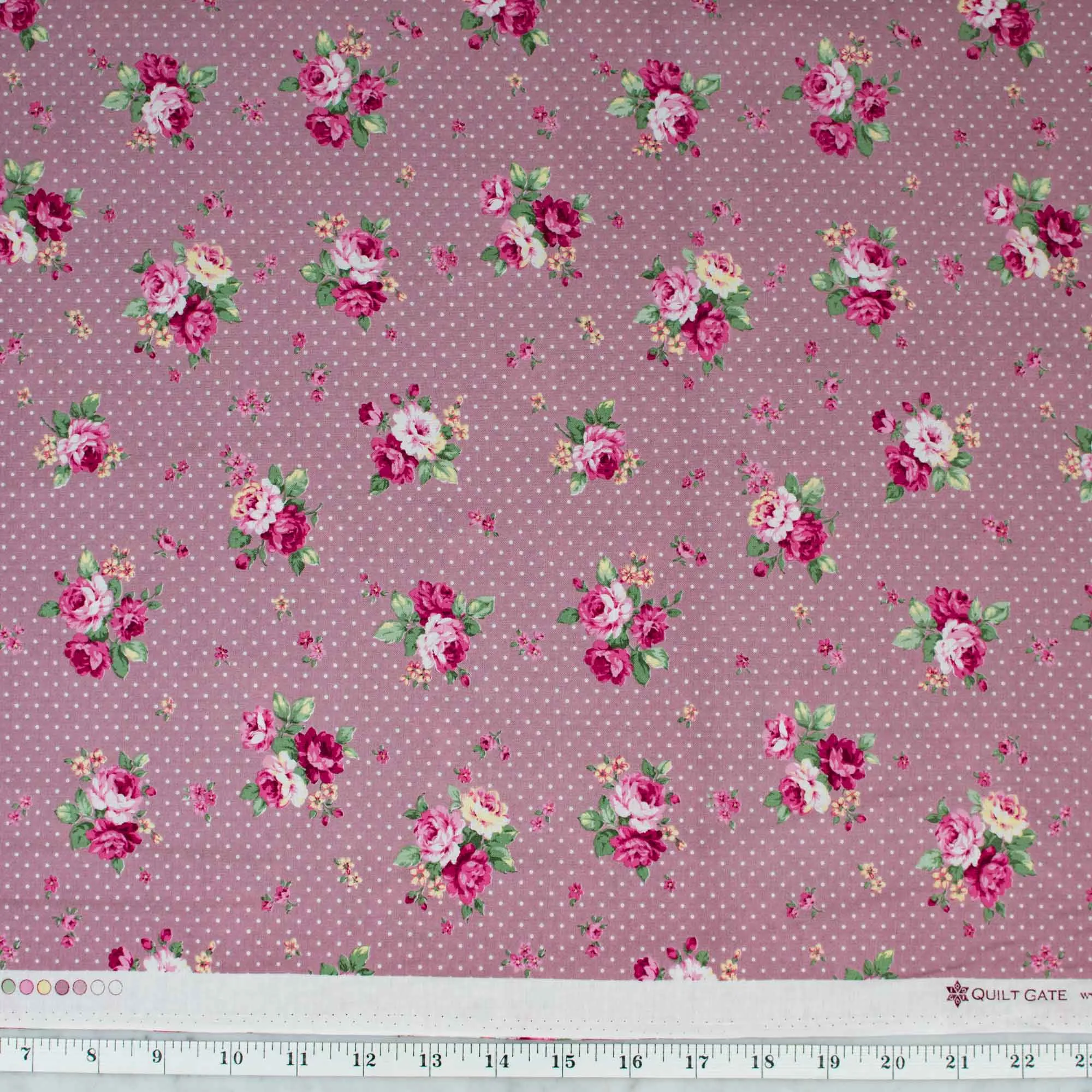 Sweet Rose Ruru Bouquet - Roses on Dotted Pink