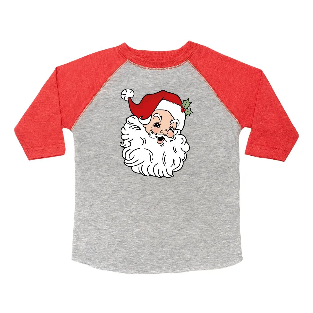 Sweet Wink Retro Santa Christmas 3/4 Raglan Shirt