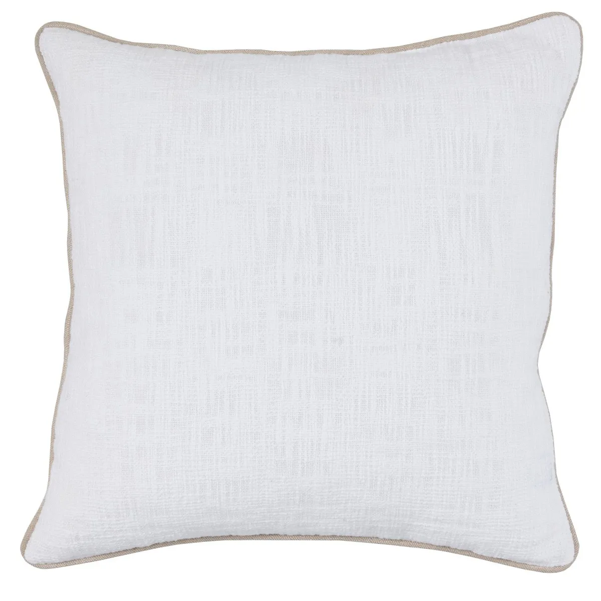 Textured Pillow with Piping- 22"x22"