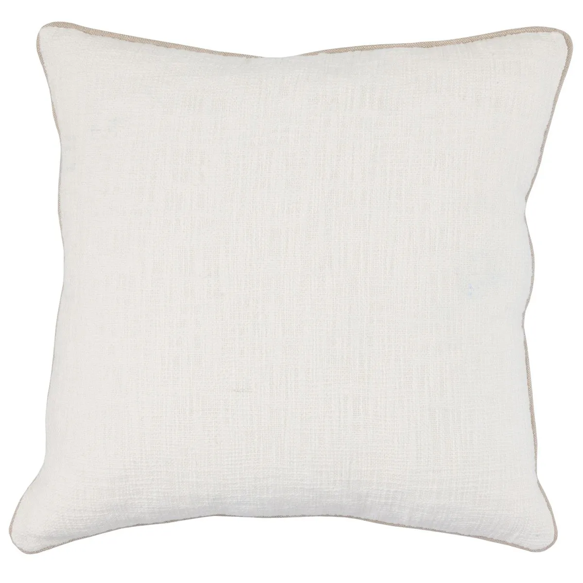 Textured Pillow with Piping- 22"x22"