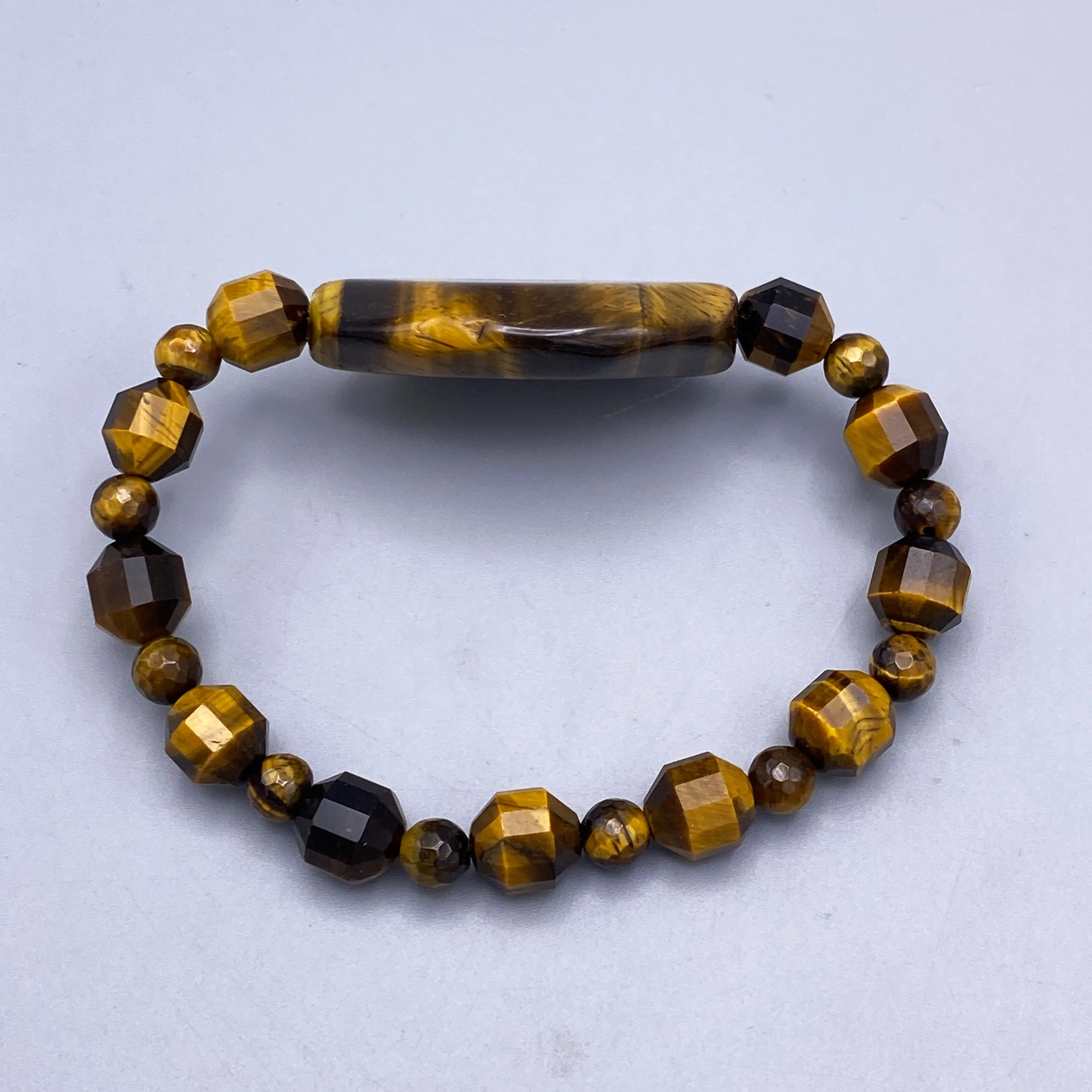 Tiger Eye Gemstone Beaded Bracelet