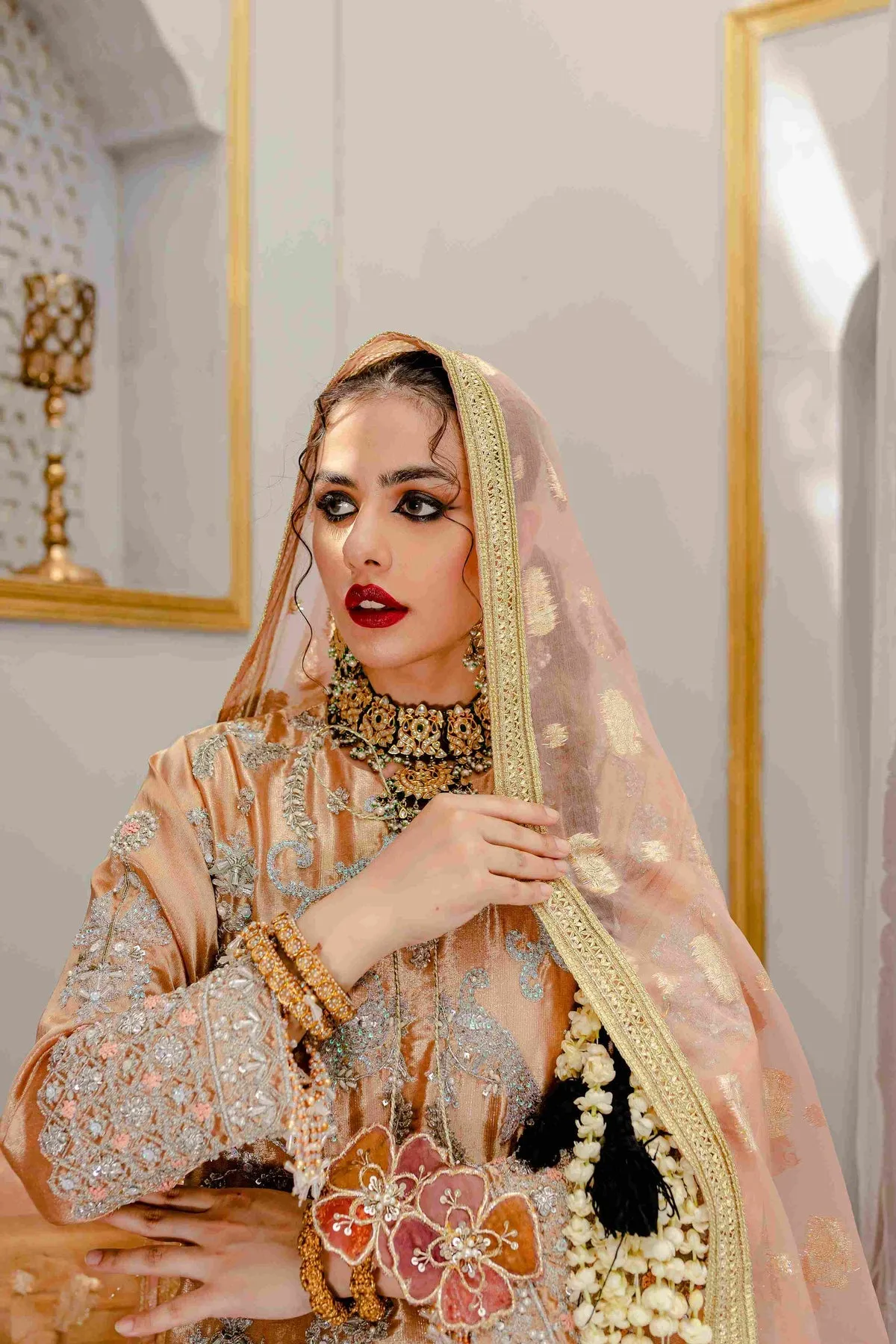 Traditional Pakistani Dress in Kameez Trouser Style