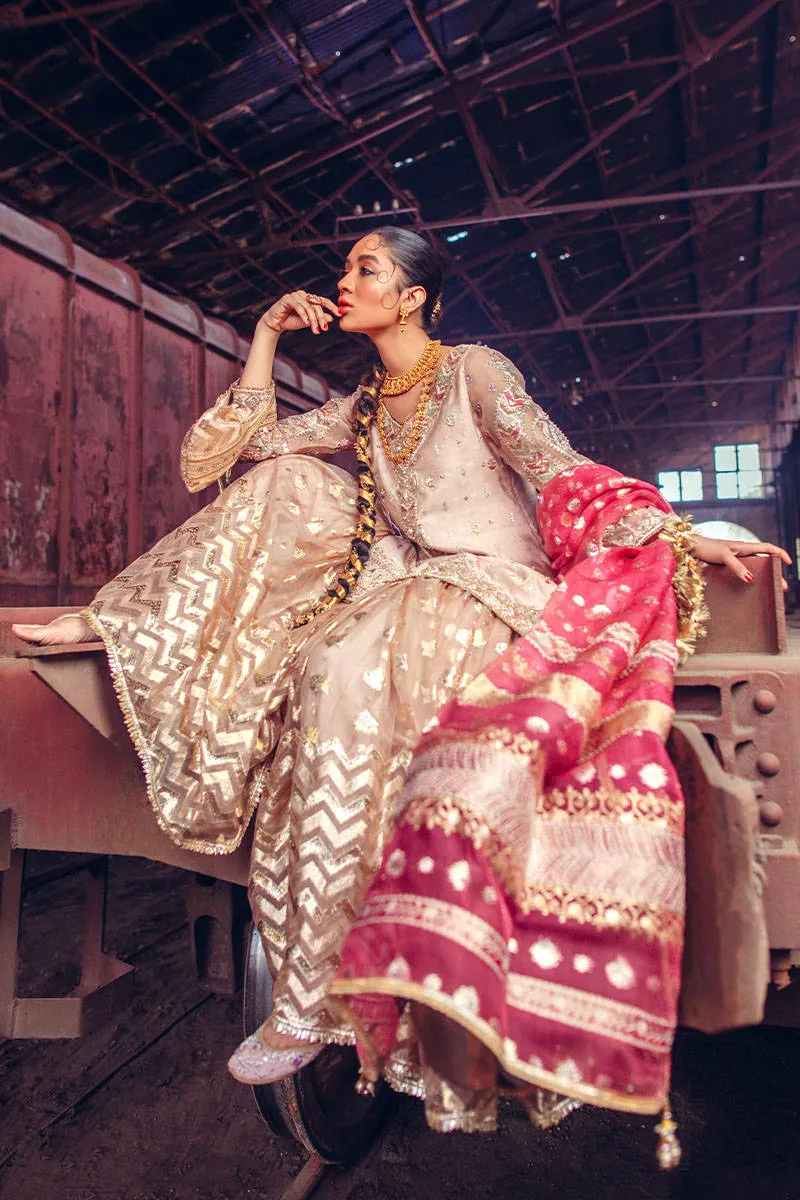 Traditional Pakistani Gharara Dress for Nikkah #BS874