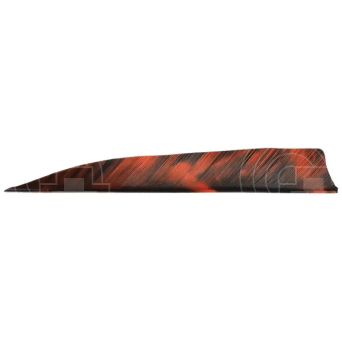Tre Camo Colour 5.0" Shield Cut Feathers RW (12 Pack)