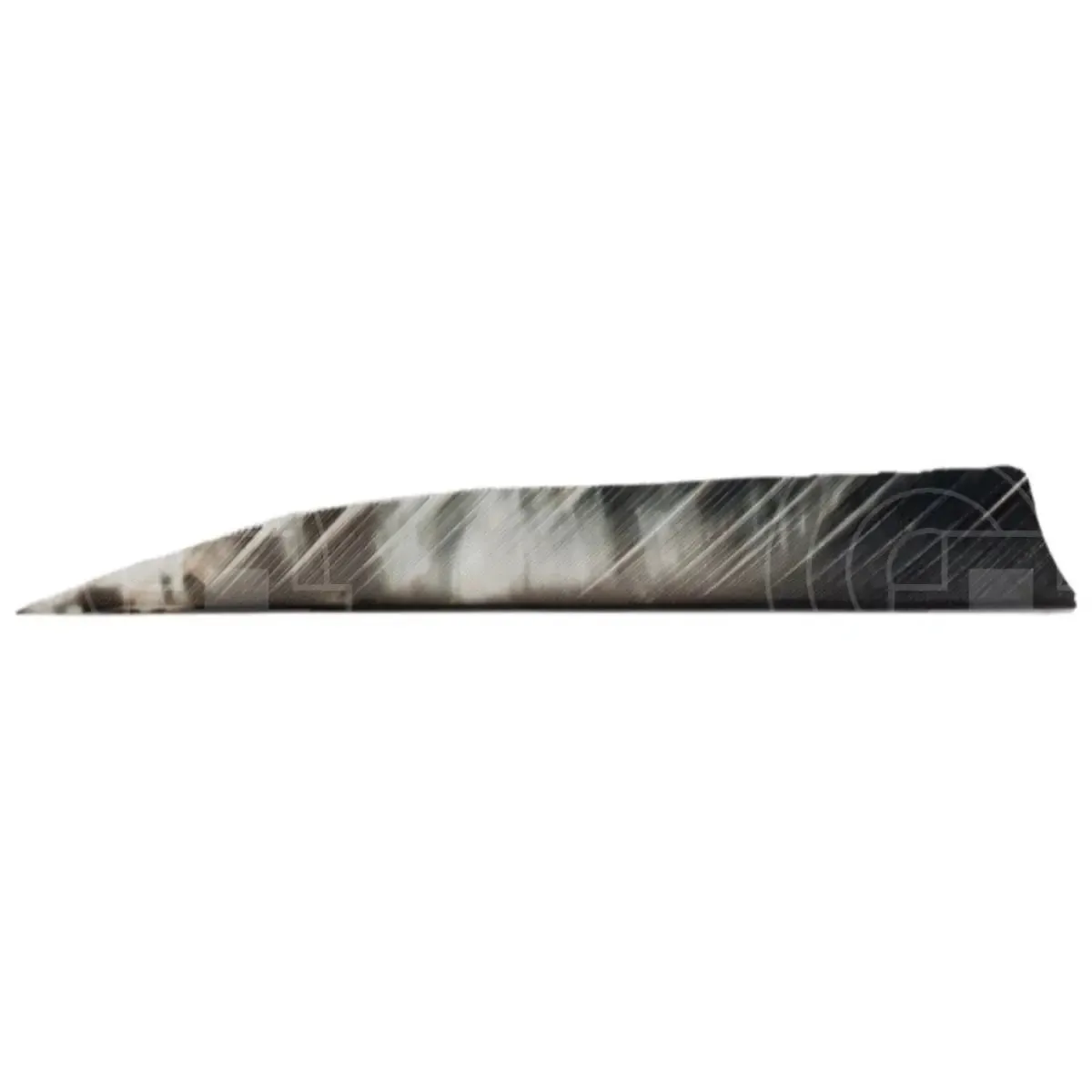 Tre Camo Colour 5.0" Shield Cut Feathers RW (12 Pack)