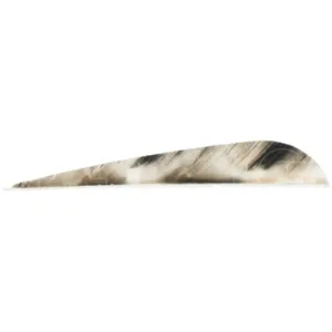 Tre Colour 4.0" Right Wing Parabolic Feathers (12 Pack)