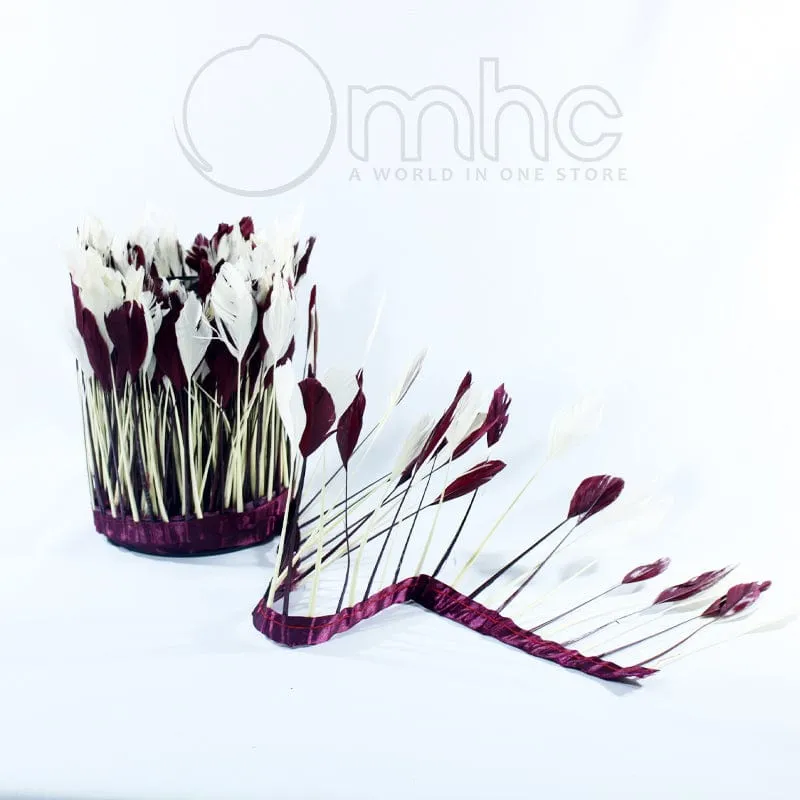 Two-Tone Feather Trimming