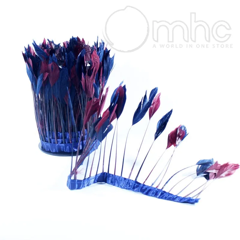 Two-Tone Feather Trimming