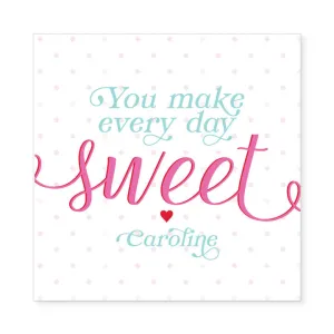 Valentine Sticker or Card // sweetness