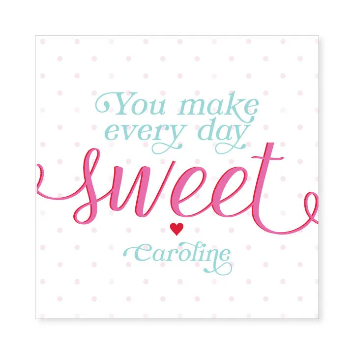 Valentine Sticker or Card // sweetness