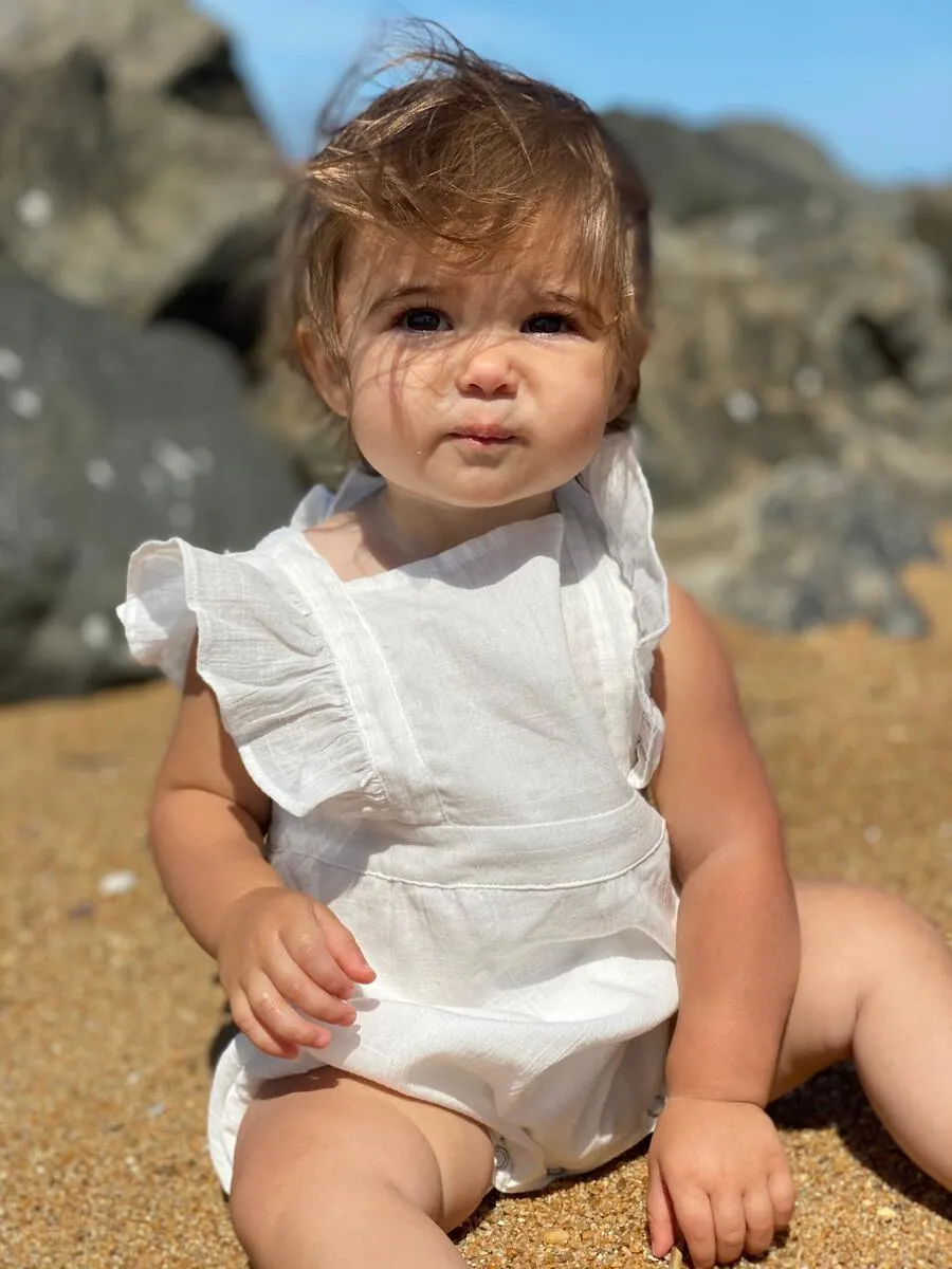 Vignette Emma Romper in White