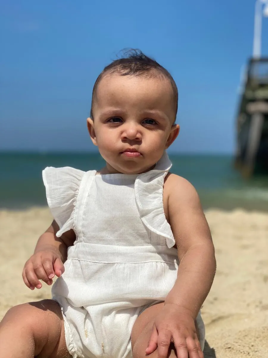 Vignette Emma Romper in White