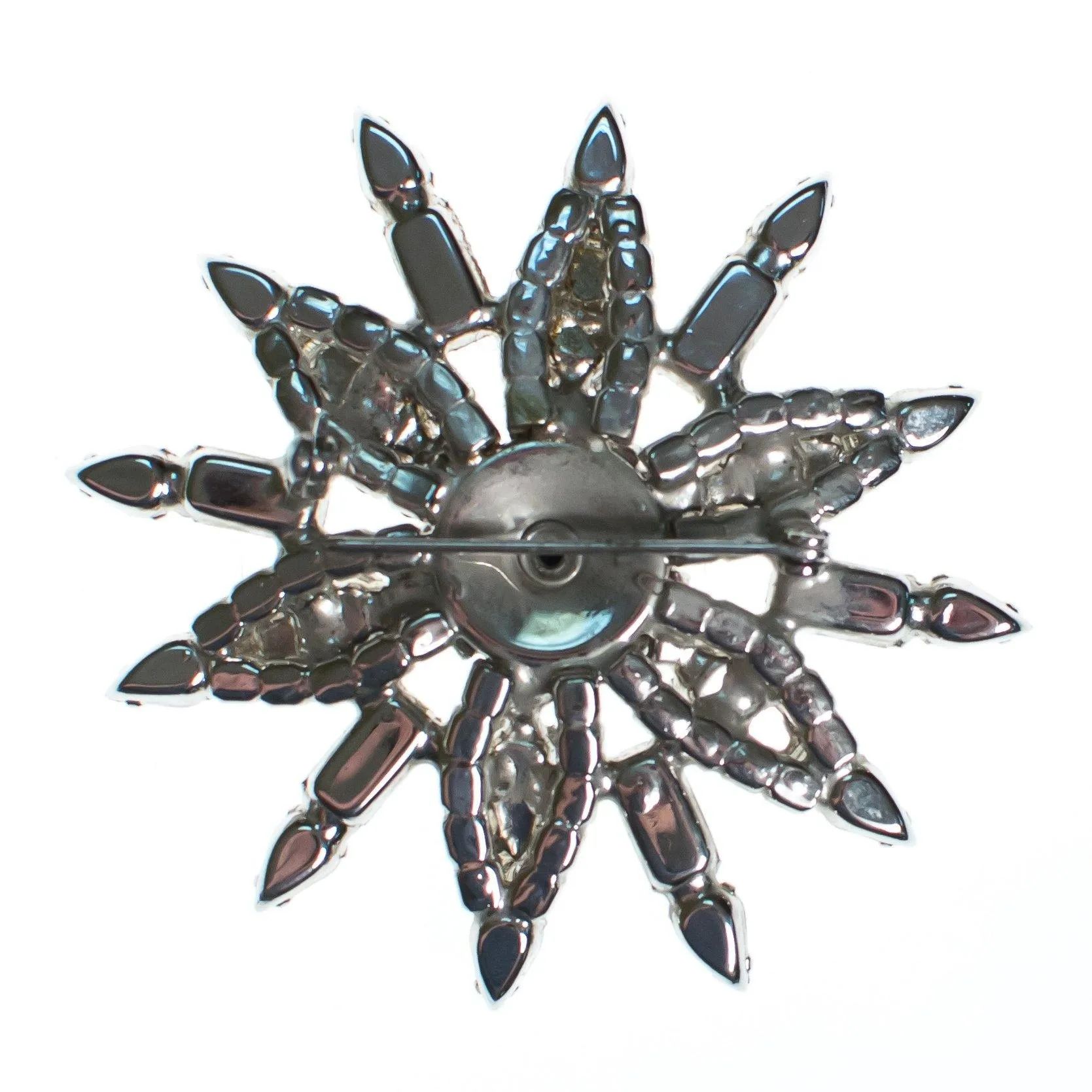 Vintage Art Deco Huge Diamante Crystal Star Brooch