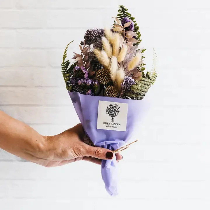 Violet Dried Flower Mini Boquet