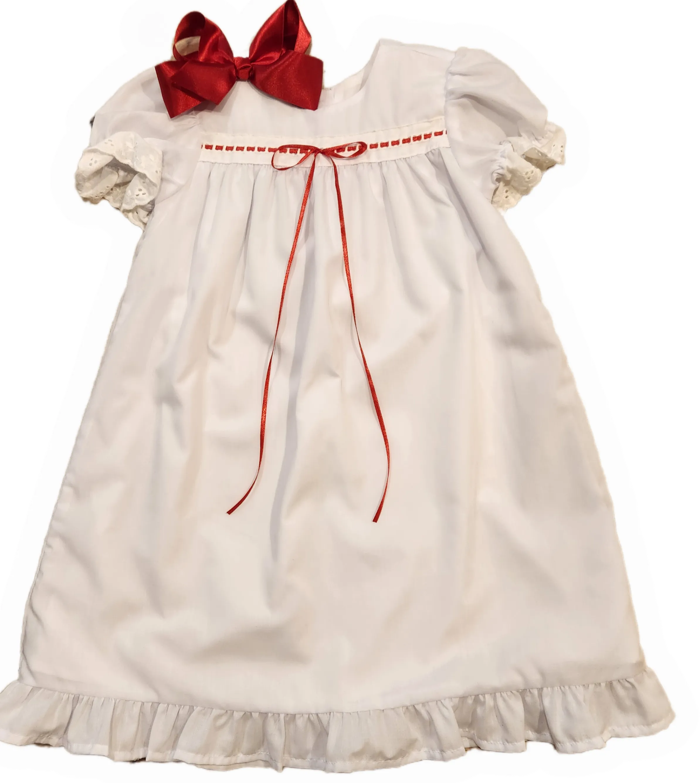 White Ribbon Gown