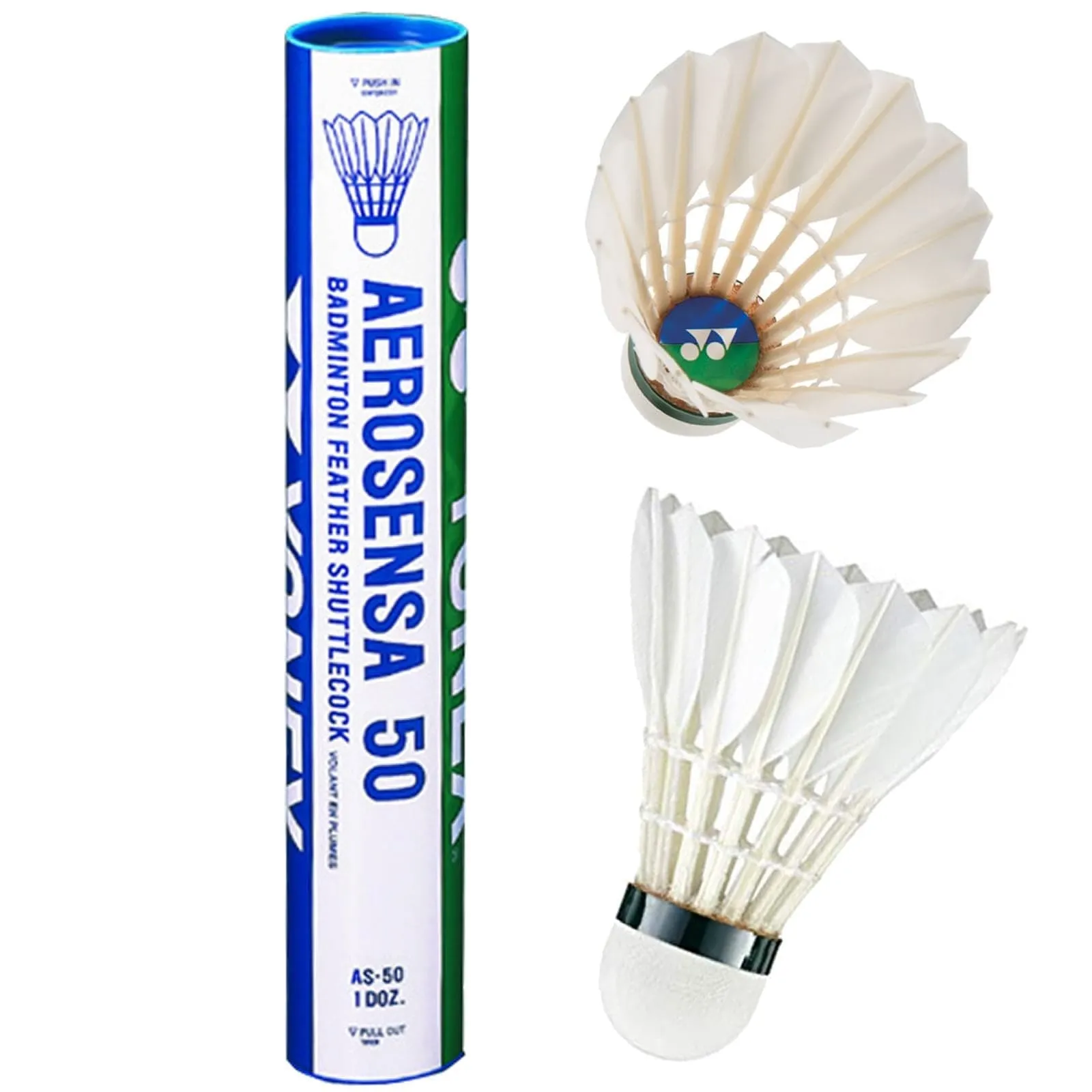 Yonex Aerosensa AS50 Badminton Feather Shuttles / Shuttlecocks - Set of 12
