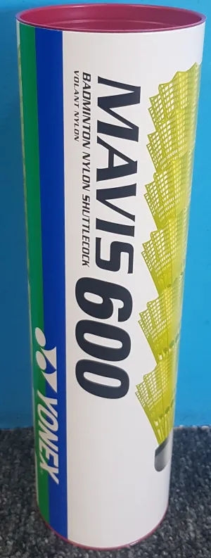 Yonex Mavis  600 Fast Shuttle (Tube 6)-Yellow